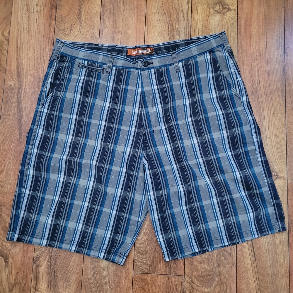 Mens Lee Dungarees plaid shorts